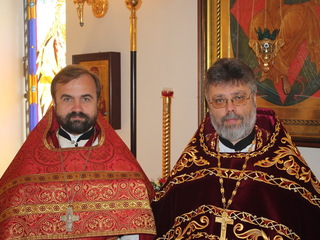 о. Александр Сорокин и о. Григорий Григорьев (2014 г.)